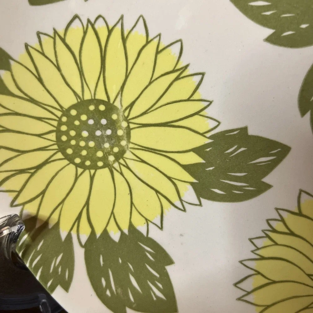 Vintage‎ Royal China Sunflower Pattern Set Of 3 Dinner Plates 10 1/4 In
